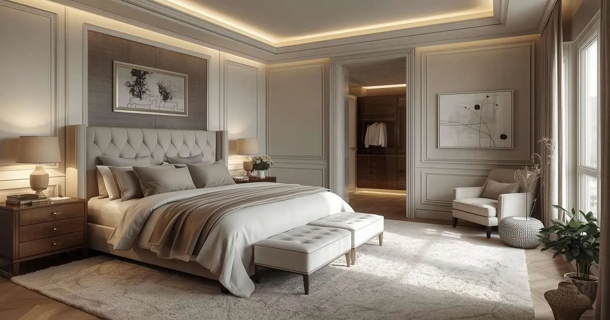Minimal Japanese Zen Bedroom with Platform Bed